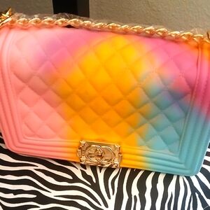 Multicolor Quilted Women's Bag